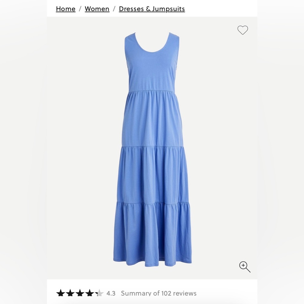J crew tiered summer dress